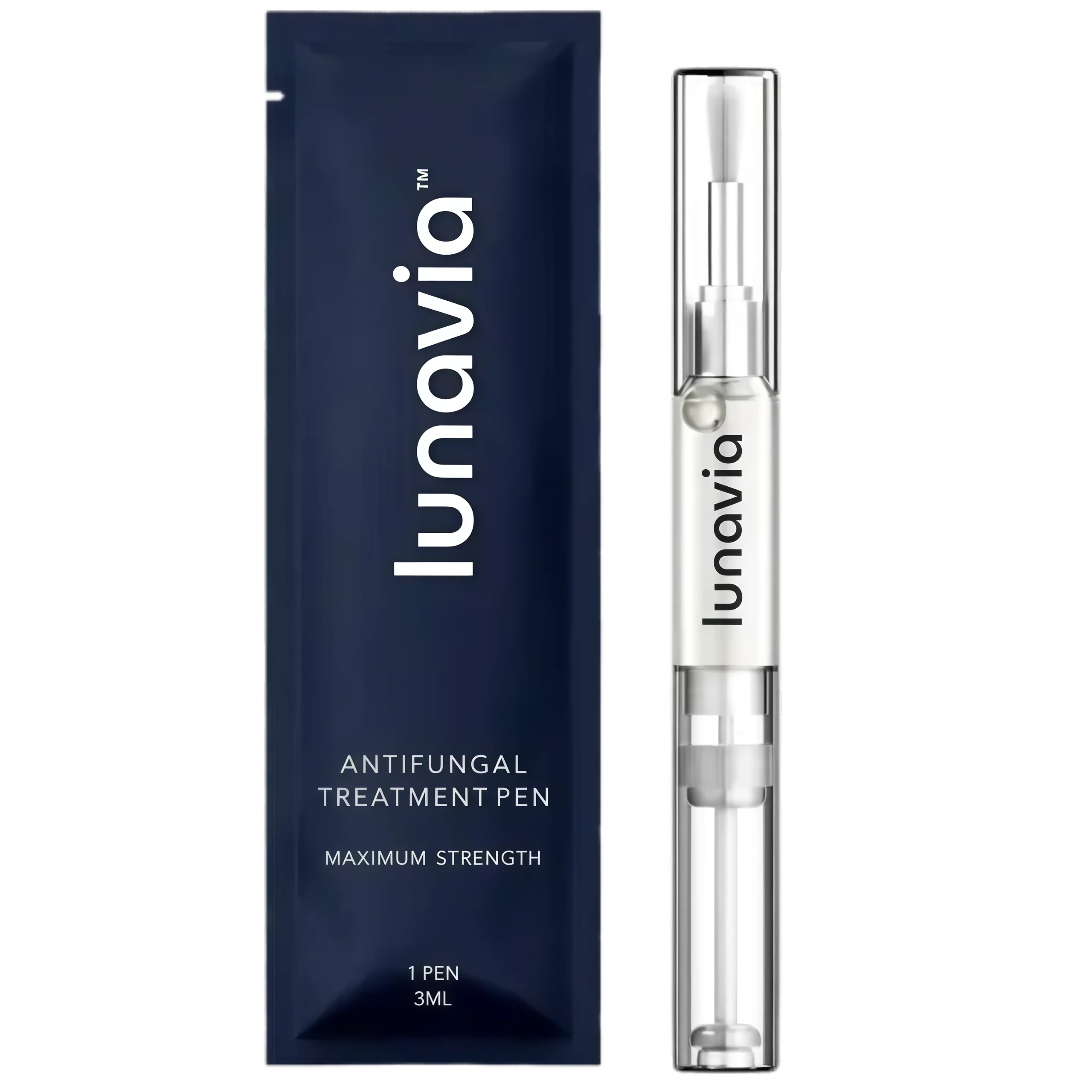 lunavia™ Antifungal Pen | Cures Most Athlete's Foot, Jock Itch, and Ringworm | 25% Undecylenic Acid with added Tea Tree, Jojoba, Clove Bud Oils & Aloe