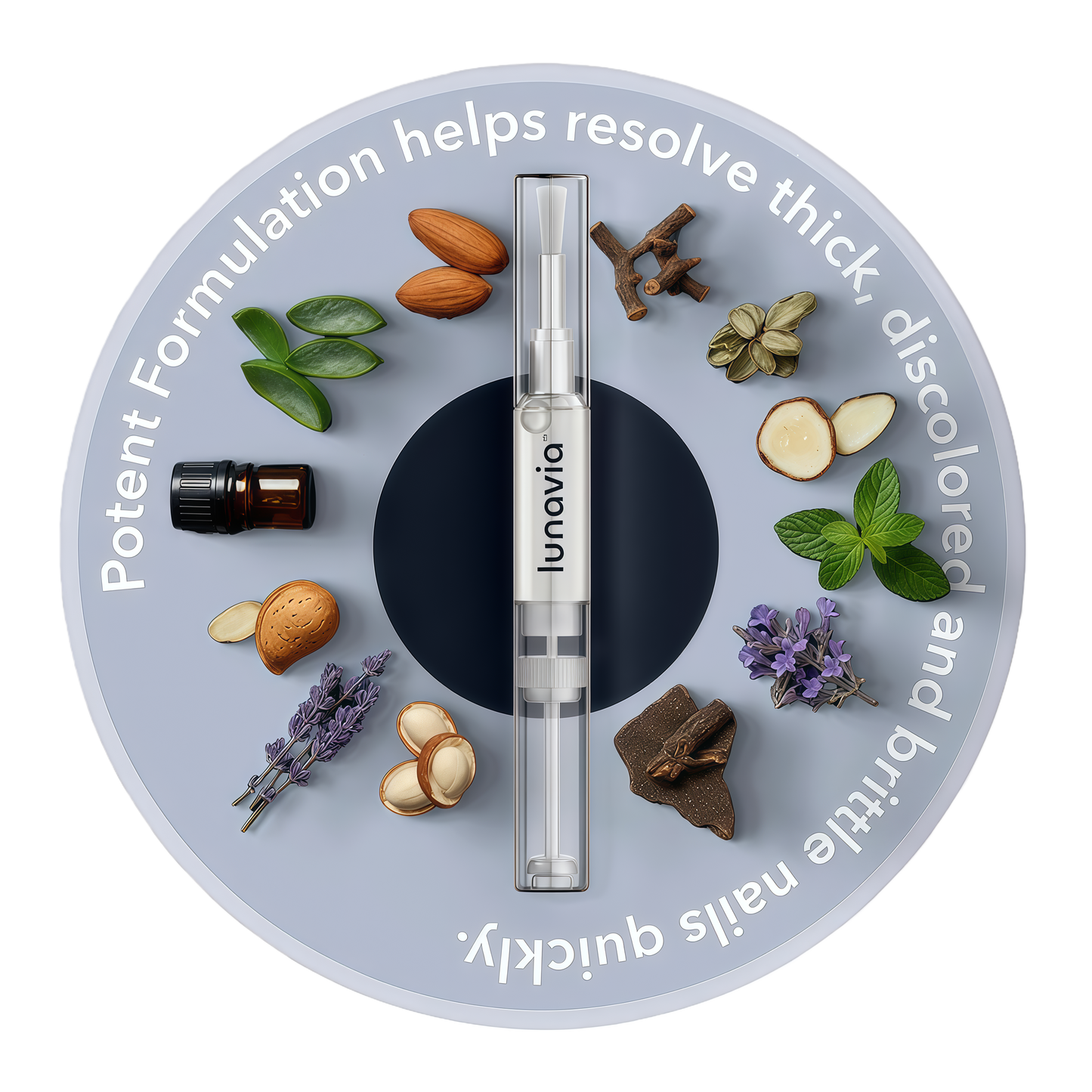 lunavia™ Antifungal Pen | Cures Most Athlete's Foot, Jock Itch, and Ringworm | 25% Undecylenic Acid with added Tea Tree, Jojoba, Clove Bud Oils & Aloe | 3 Pack