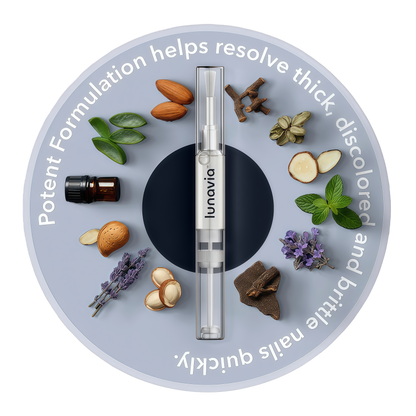 lunavia™ Antifungal Pen | Cures Most Athlete's Foot, Jock Itch, and Ringworm | 25% Undecylenic Acid with added Tea Tree, Jojoba, Clove Bud Oils & Aloe | 3 Pack